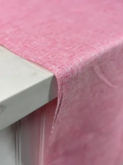 Imitation Burlap Table Linen in Pink