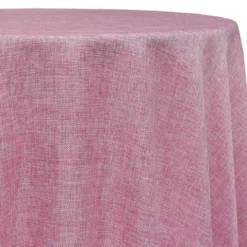 Imitation Burlap Table Linen in Pink