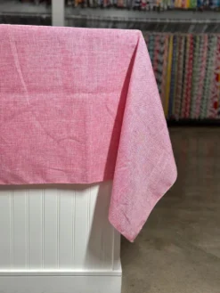 Imitation Burlap Table Linen in Pink