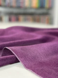 Imitation Burlap Table Linen in Plum