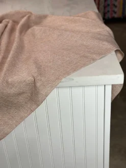 Imitation Burlap Table Linen in Blush