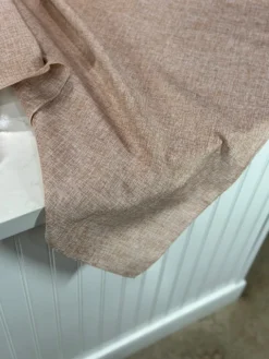 Imitation Burlap Table Linen in Blush