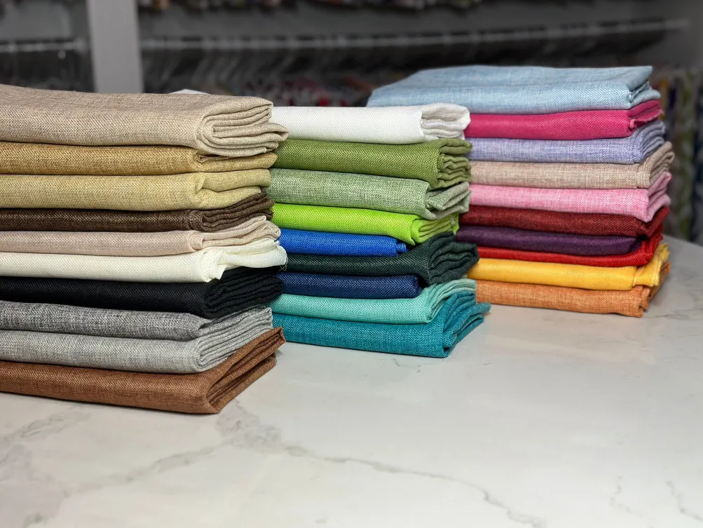 Imitation Burlap Table Linen in Sorbet
