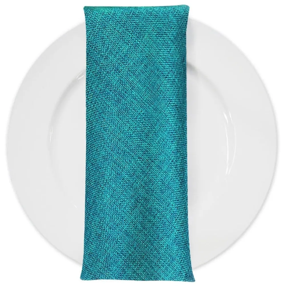 Imitation Burlap Table Napkin in Teal