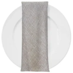 Imitation Burlap Table Napkin in Wheat