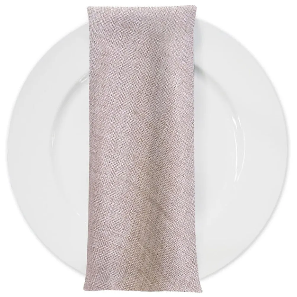 Imitation Burlap Table Napkin in Sand