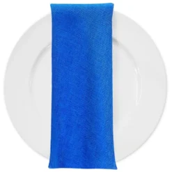 Imitation Burlap Table Napkin in Royal