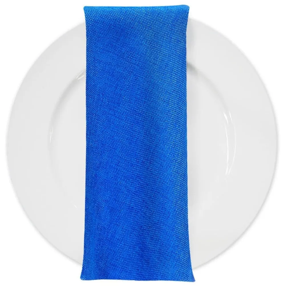 Imitation Burlap Table Napkin in Royal