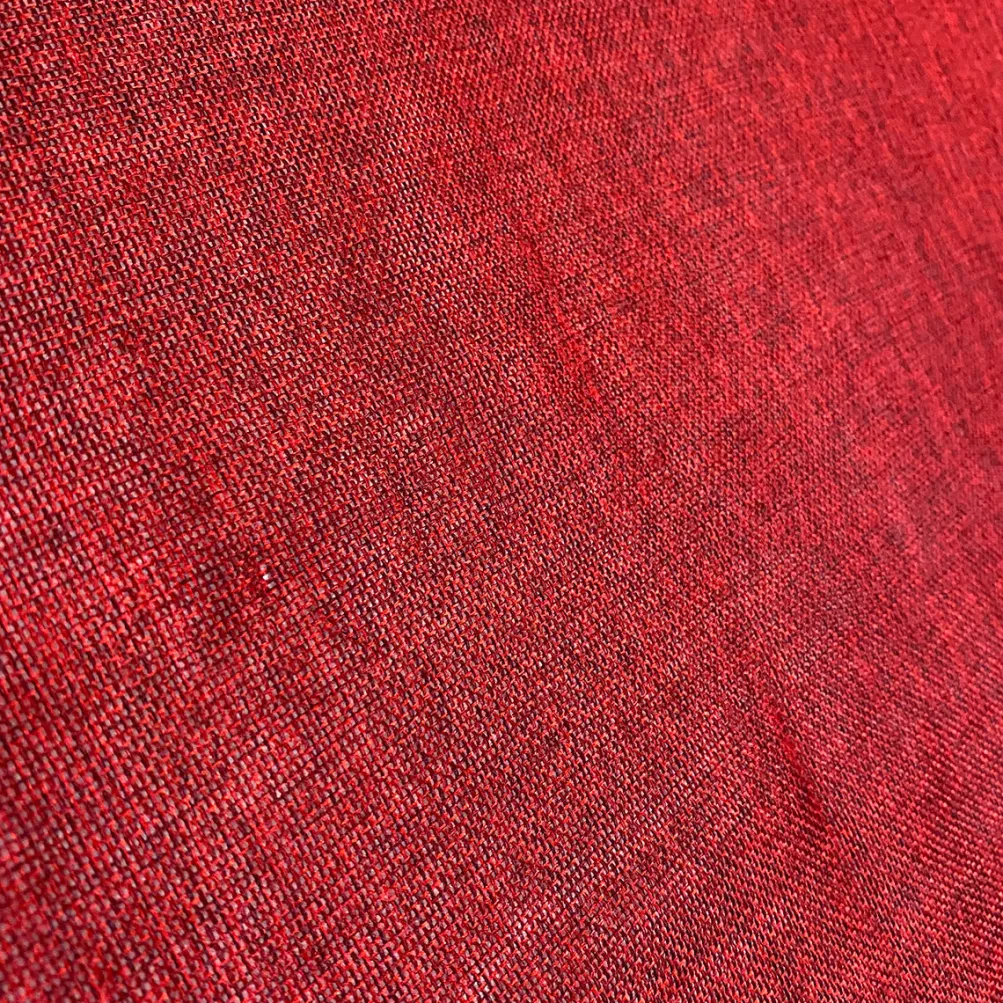 Imitation Burlap Table Runner in Cranberry