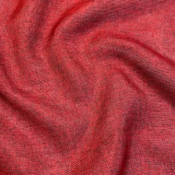Imitation Burlap Table Runner in Cranberry