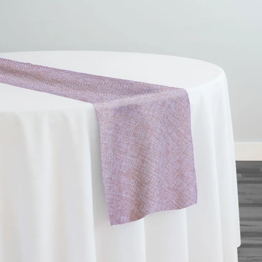 Imitation Burlap Table Runner in Blush