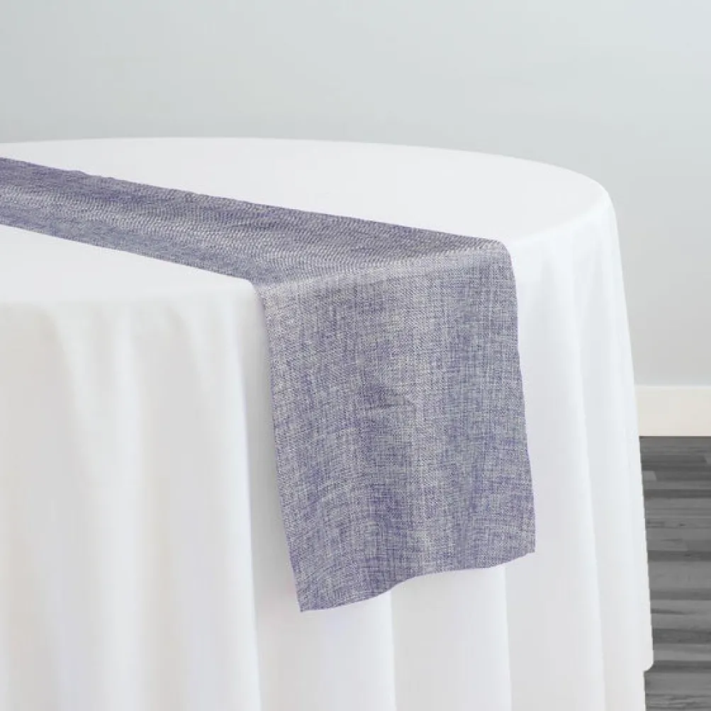 Imitation Burlap Table Runner in Lavender