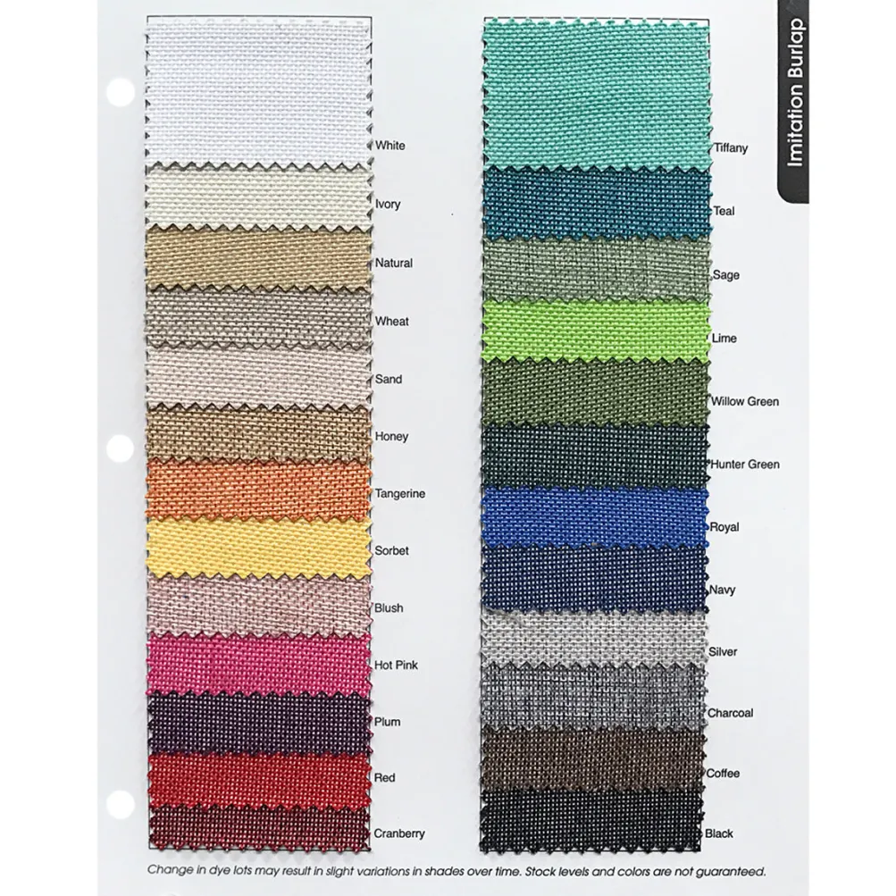 Imitation Burlap Table Runner in Red