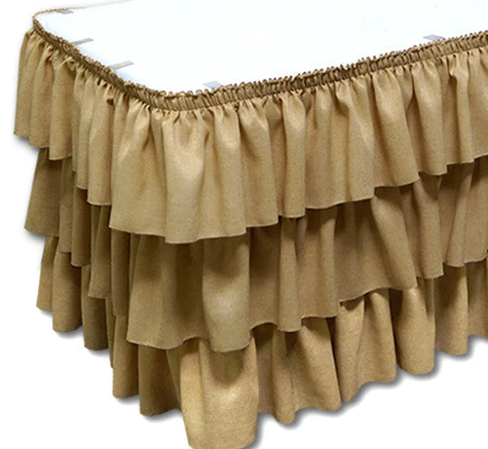 Imitation Burlap - Table Skirt (No Topper)
