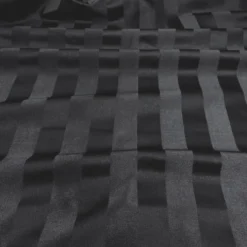 Imperial Stripe Table Linen in Black