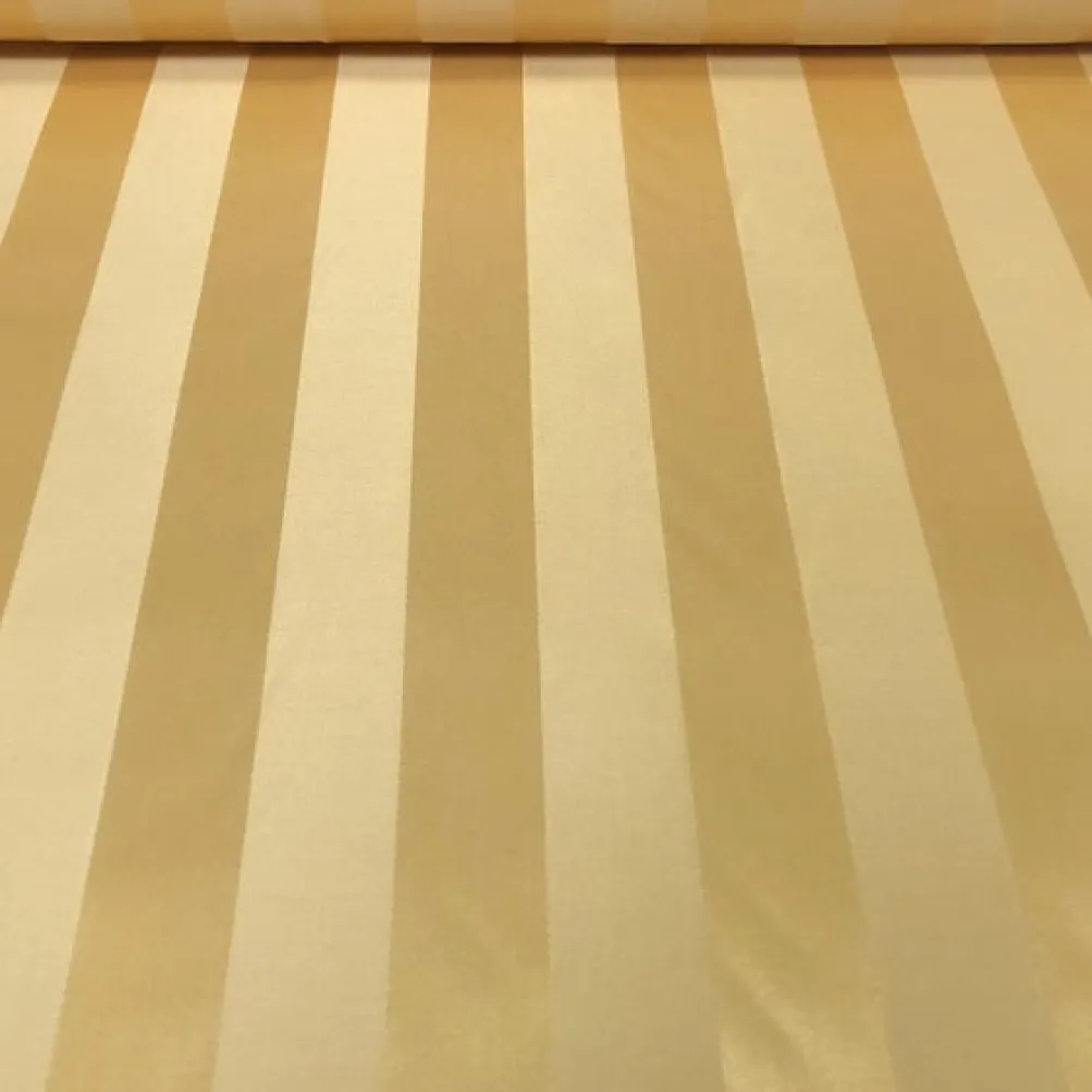 Imperial Stripe Table Linen in Gold