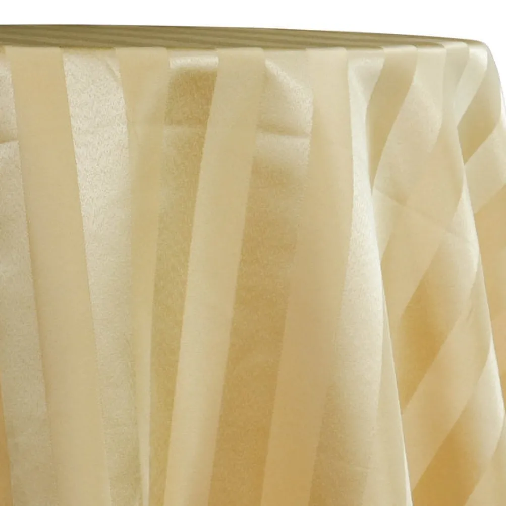 Imperial Stripe Table Linen in Gold