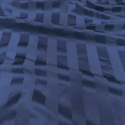Imperial Stripe Table Linen in Navy