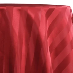 Imperial Stripe Table Linen in Red