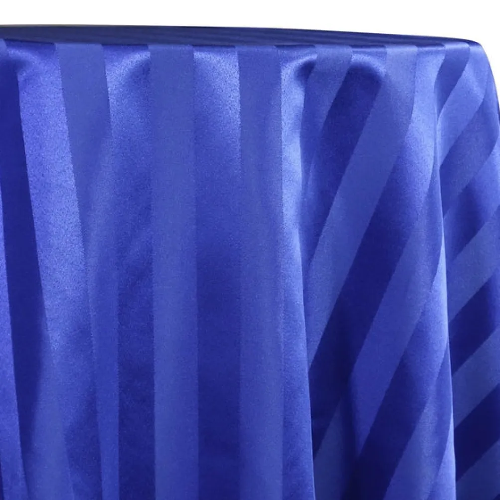 Imperial Stripe Table Linen in Royal