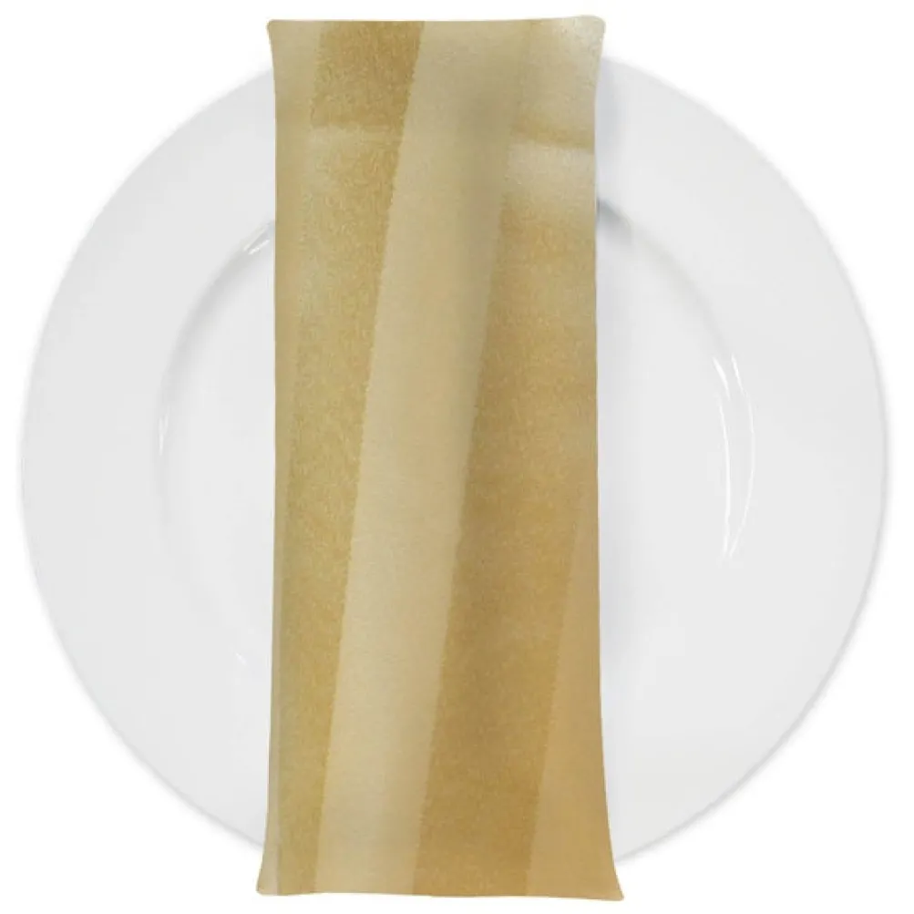Imperial Stripe Table Napkin in Gold