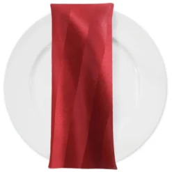 Imperial Stripe Table Napkin in Red