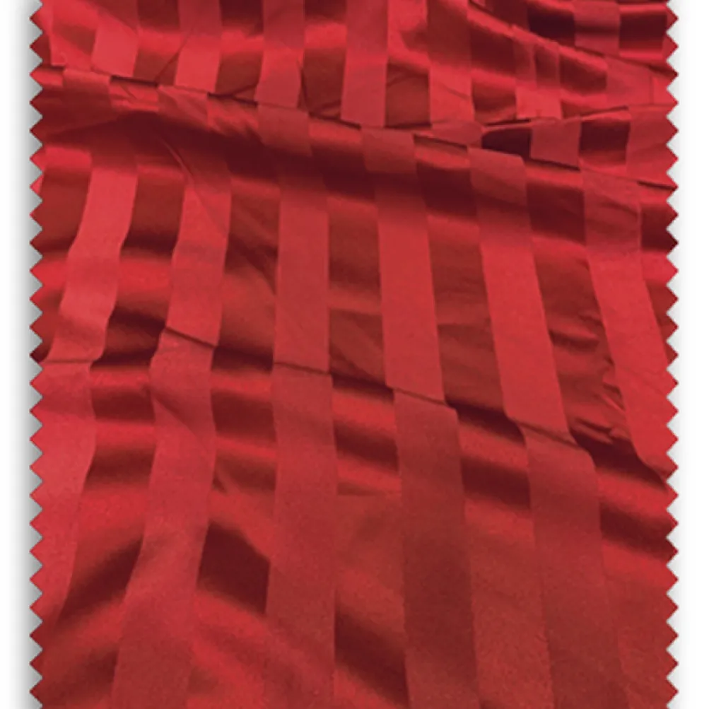 Imperial Stripe Table Napkin in Red