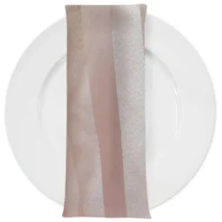 Imperial Stripe Table Napkin in Champagne