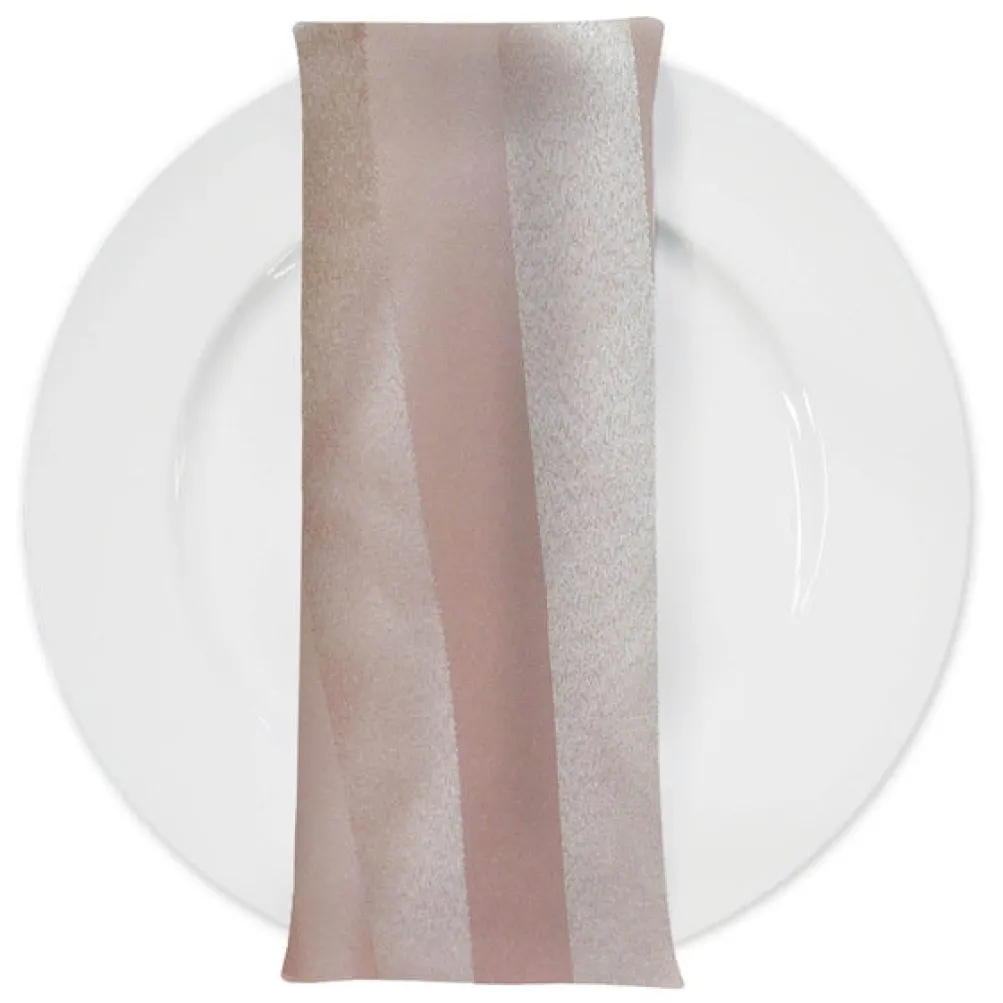 Imperial Stripe Table Napkin in Champagne