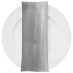 Imperial Stripe Table Napkin in Silver