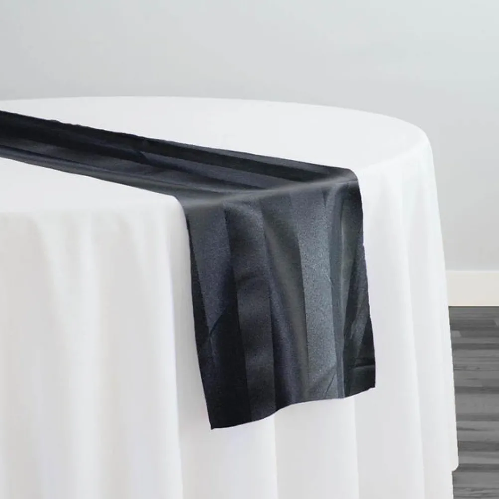 Imperial Stripe Table Runner in Black