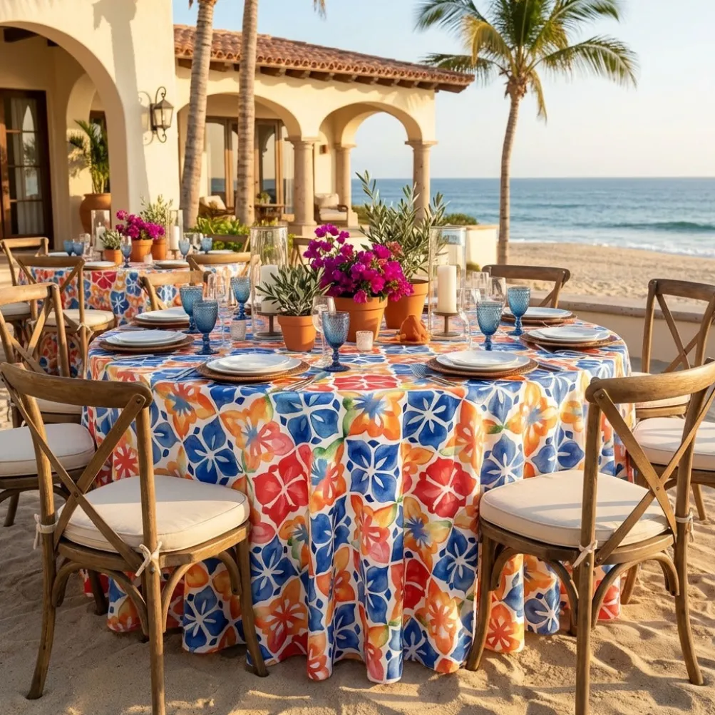 Island Fiesta (Poly Print) Table Linen