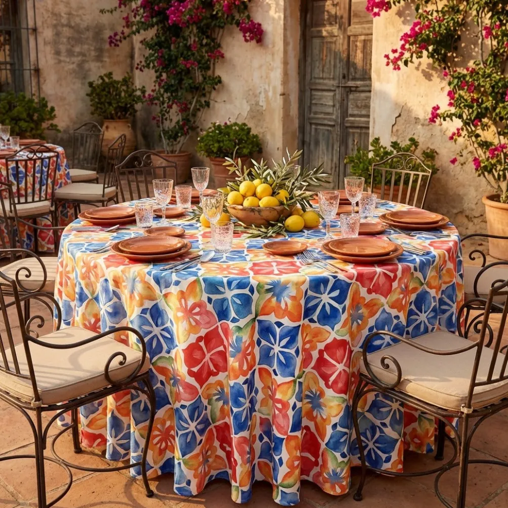 Island Fiesta (Poly Print) Table Linen
