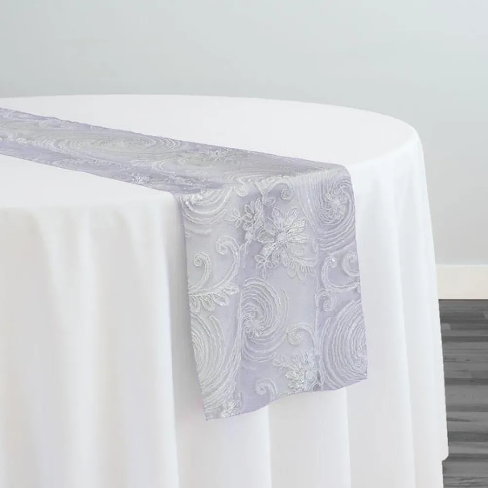 Jasmine Lace Table Runner in White