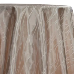 Karawave Jacquard (Reversible) Table Linen in Champagne