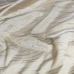 Karawave Jacquard (Reversible) Table Linen in Champagne
