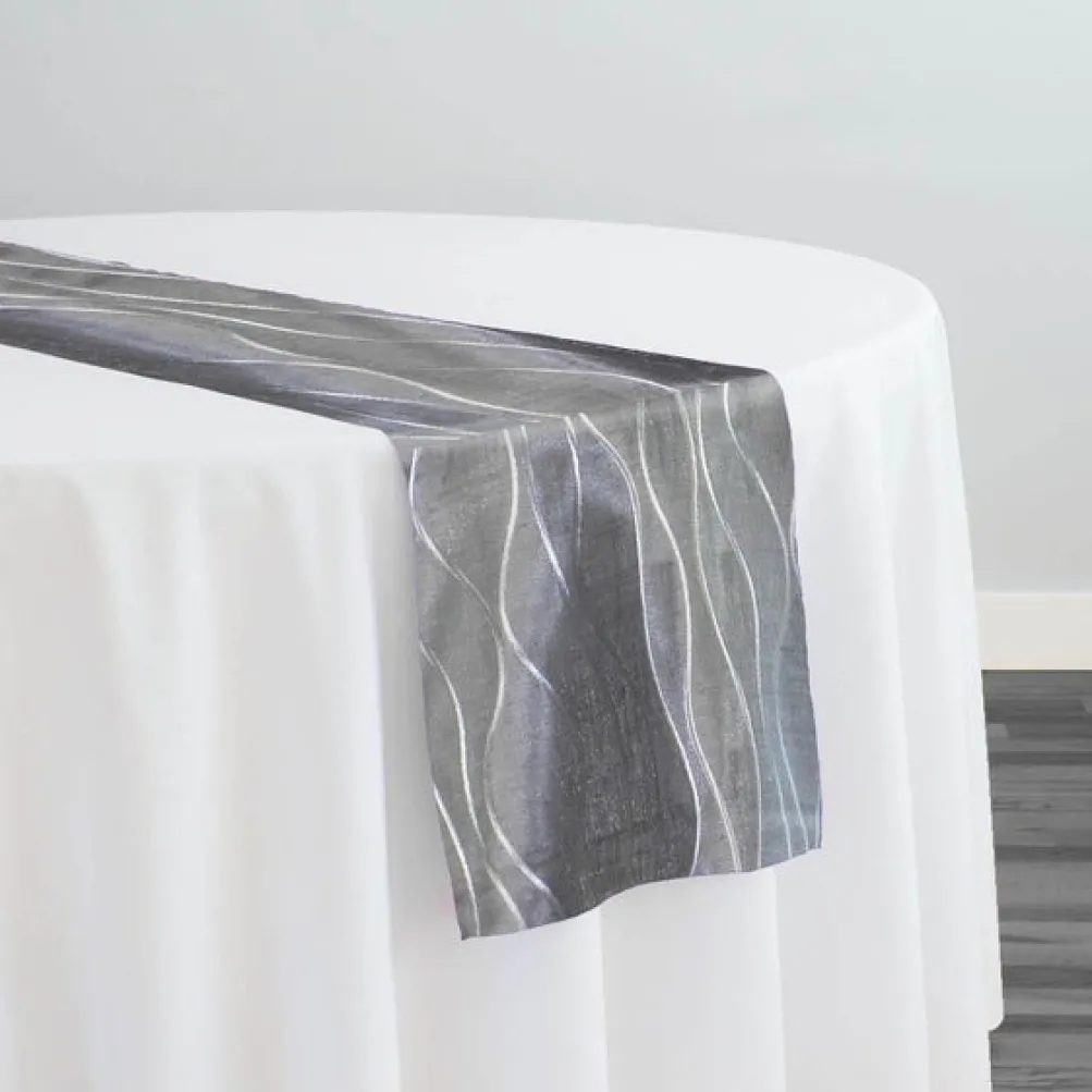 Karawave Jacquard (Reversible) Table Runner in Silver