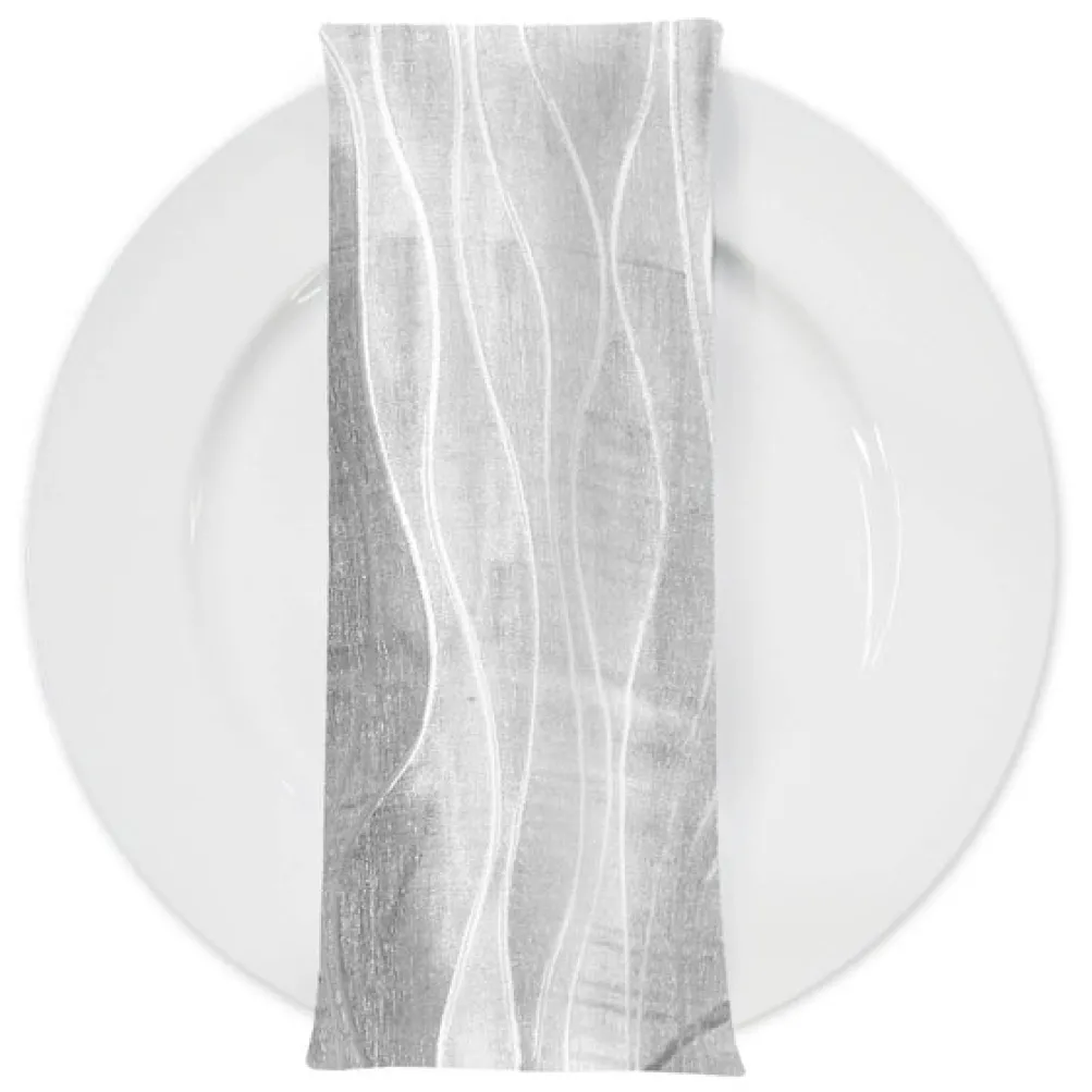 Karawave Jacquard (Reversible) Table Napkin in White