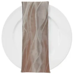 Karawave Jacquard (Reversible) Table Napkin in Champagne