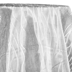 Karawave Jacquard (Reversible) Table Linen in White