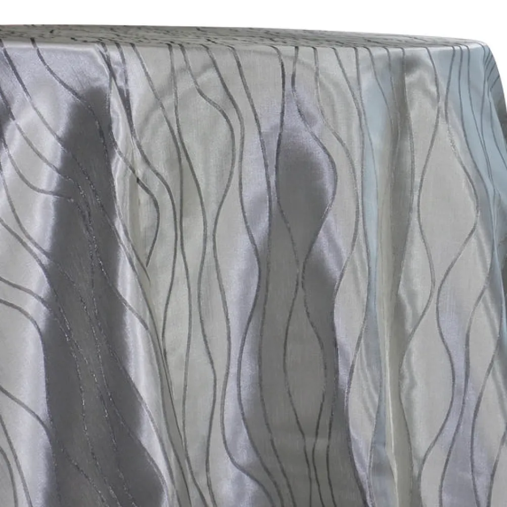 Karawave Jacquard (Reversible) Table Linen in Silver