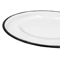 Klasik - Glass Charger Plate in Black (Item # 0241)