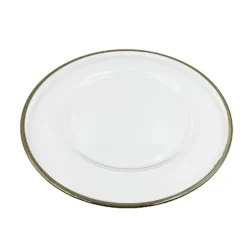 Klasik - Glass Charger Plate in Champagne Gold (Item # 0241)