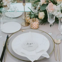 Klasik - Glass Charger Plate in Champagne Gold (Item # 0241)