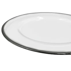 Klasik - Glass Charger Plate in Silver (Item # 0241)