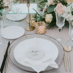 Klasik - Glass Charger Plate in Rose Gold (Item # 0241)