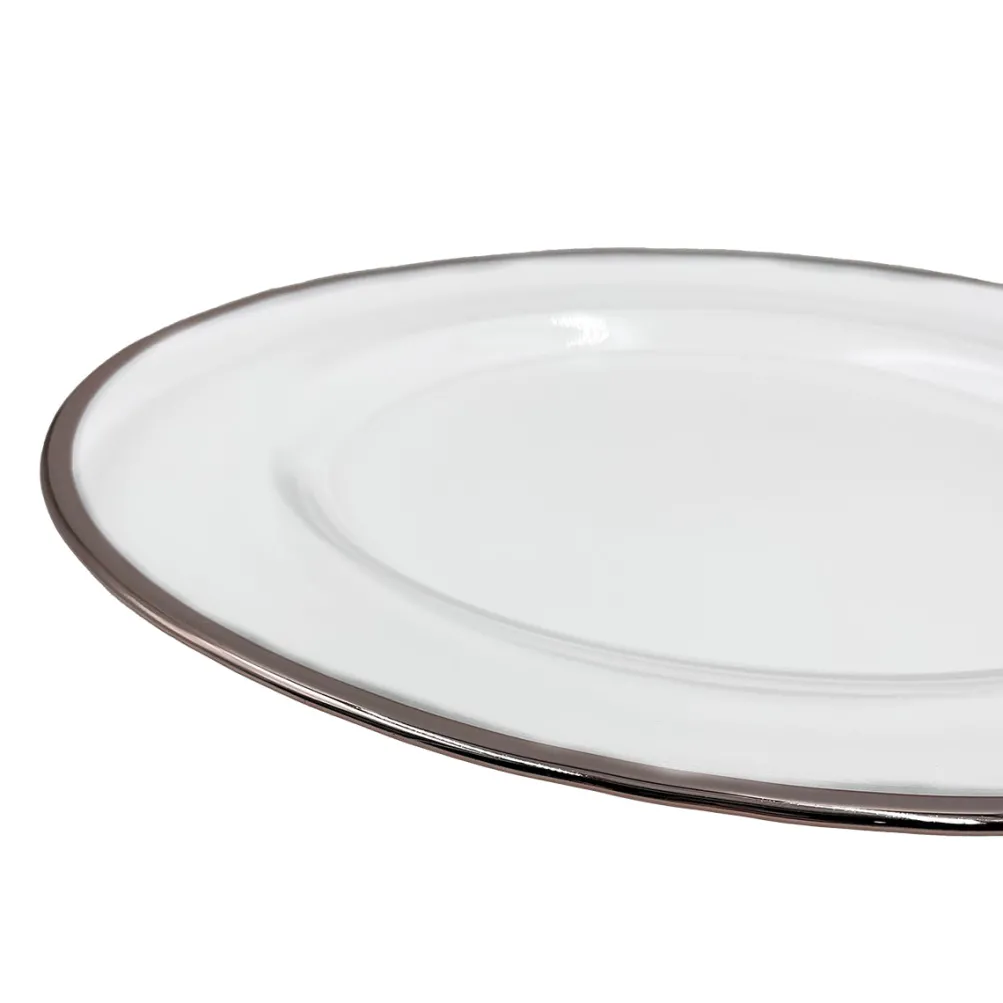 Klasik - Glass Charger Plate in Rose Gold (Item # 0241)