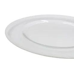 Klasik - Glass Charger Plate in White (Item # 0241)