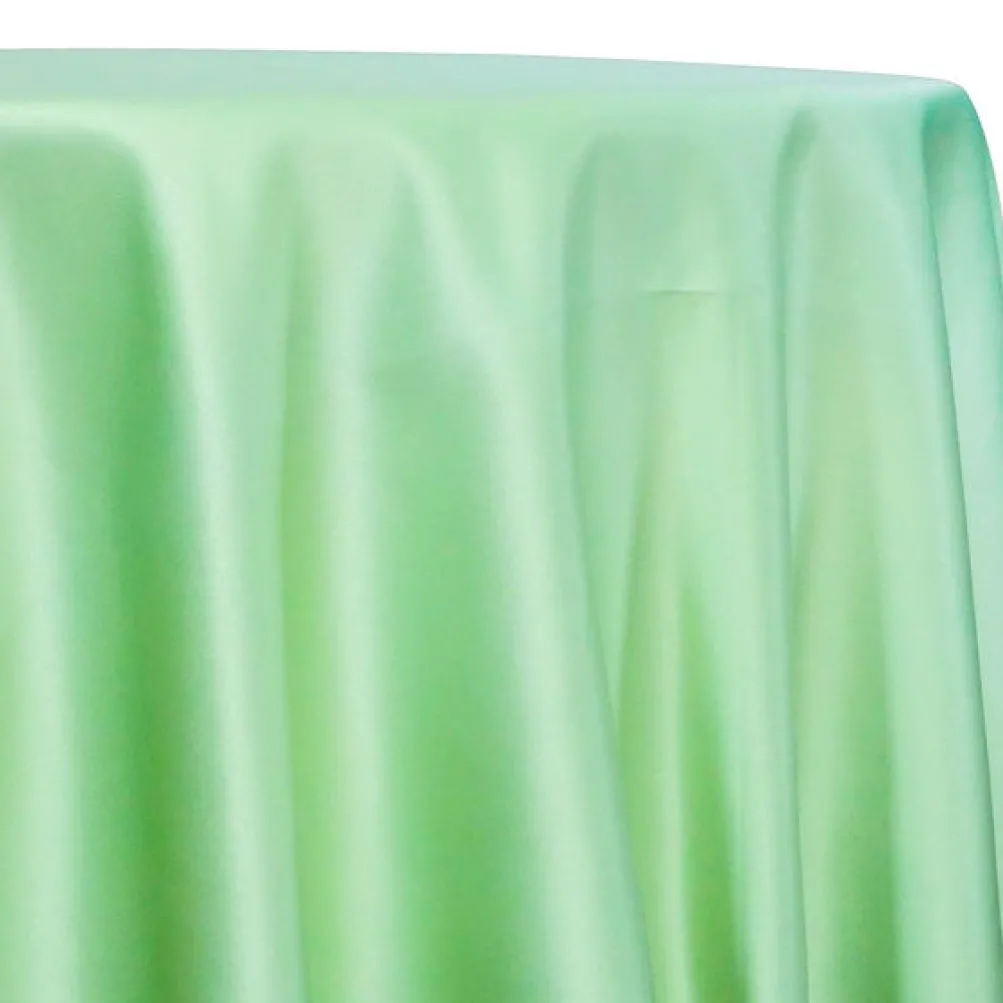 Lamour (Dull) Satin Table Linen in Teal Green 1645