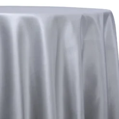 Lamour (Dull) Satin Table Linen in Silver 1302